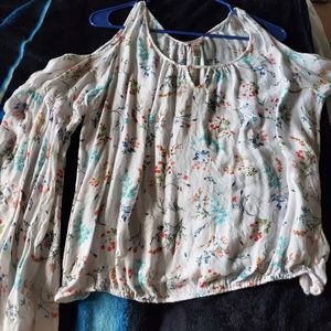 Cold shoulder blouse